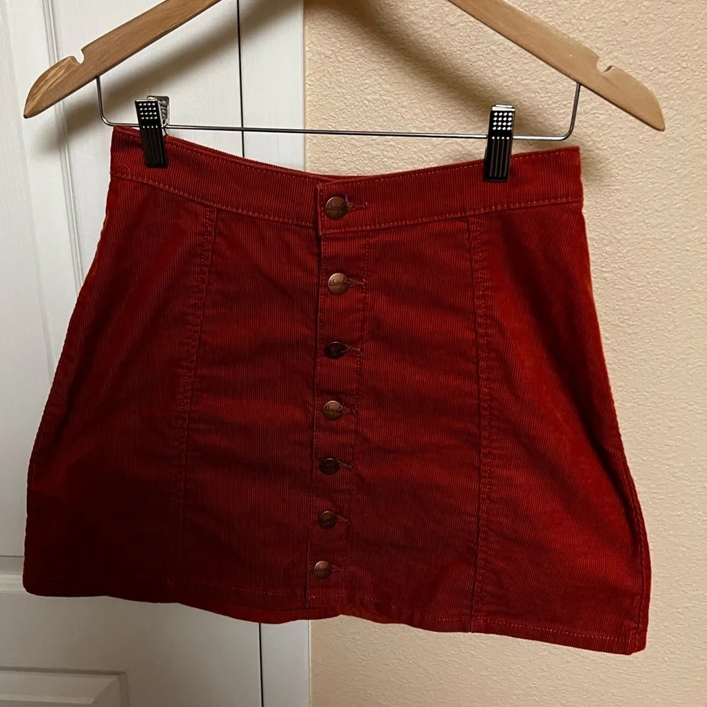 Wrangler Women's Button Front Mini Skirt XS